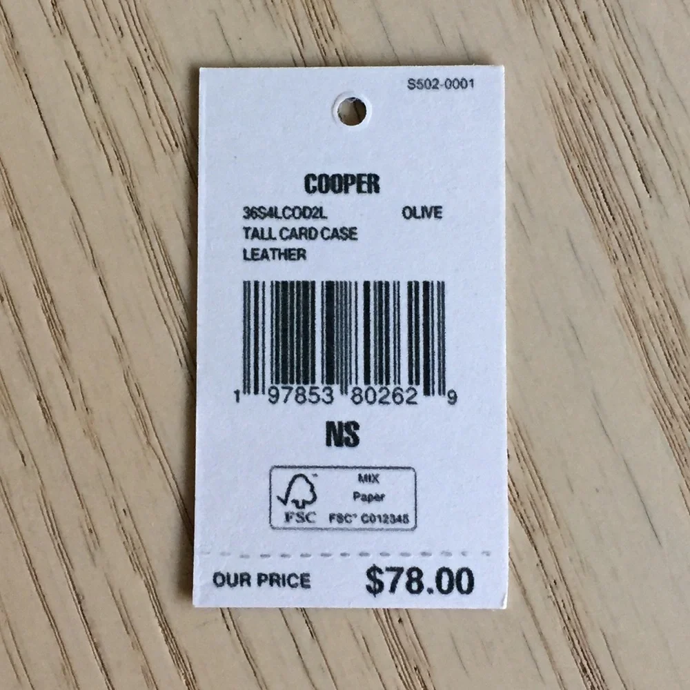 Michael Kors Cooper Olive Leather Card Holder Case